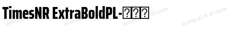 TimesNR ExtraBoldPL字体转换 TimesNR ExtraBoldPL字体转换